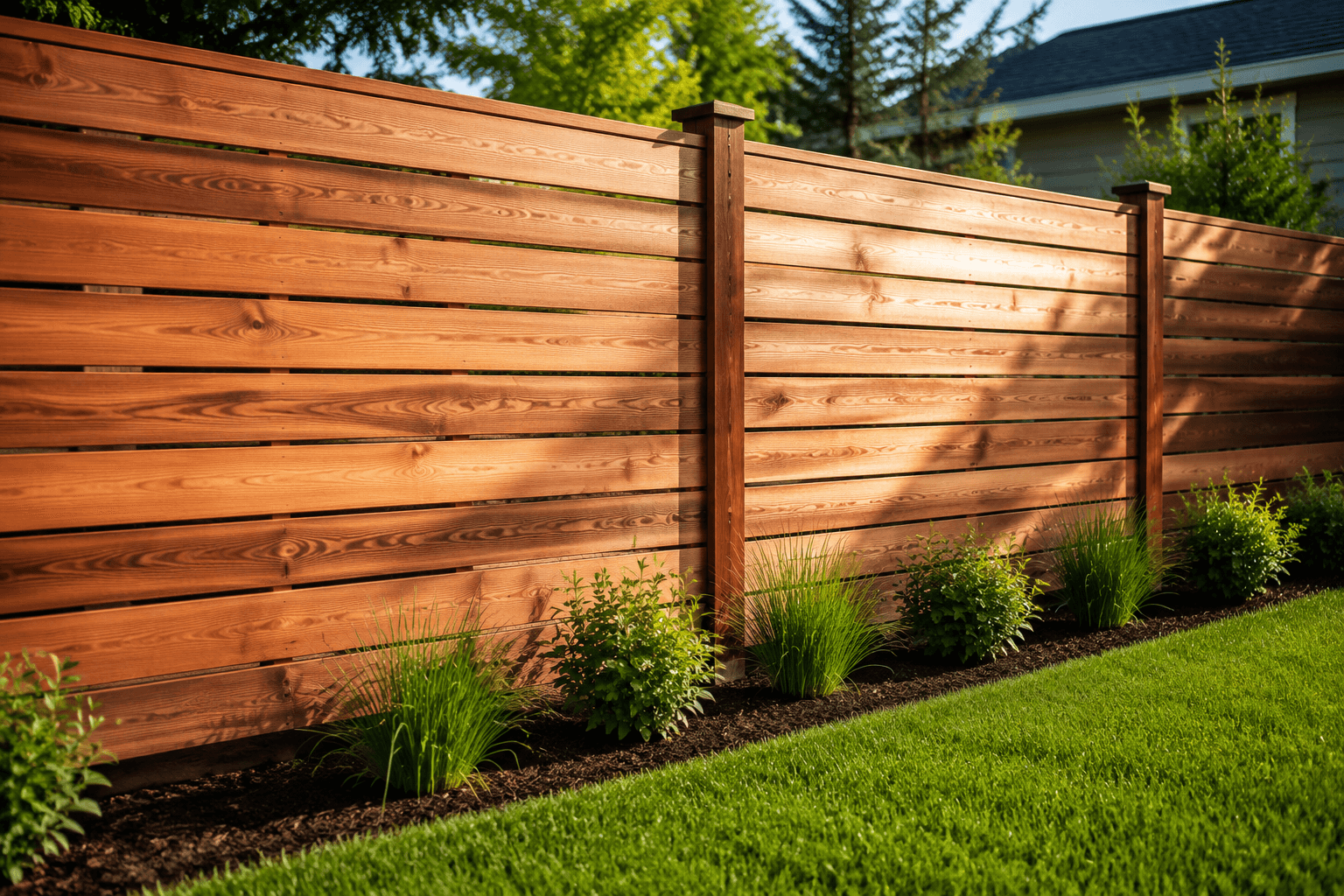 Cedar Fencing view 1